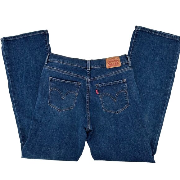 Levis Womens Classic Bootcut Jeans Blue Denim Size 6 - Picture 4 of 13